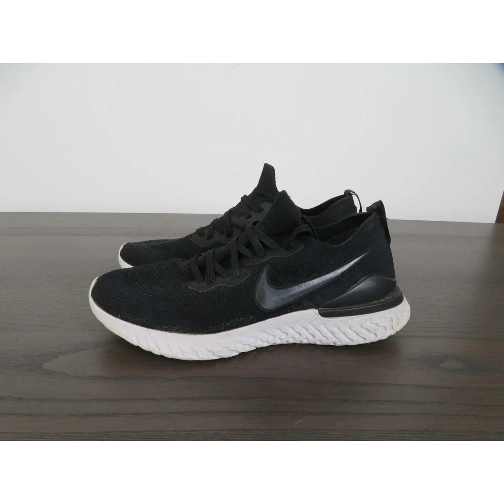 Nike Epic React Flyknit 2 Shoes Mens Size 12 Black Running Sneakers BQ8928-002